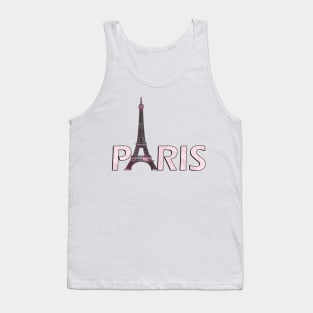 Paris Eiffel Tower Graphic Design France Gift Tank Top